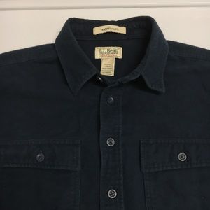L.L. Bean Chamois Cotton Heavy Flannel Shirt